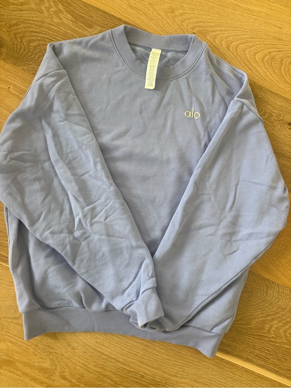 ALO Yoga Lavender-Blue Crewneck Sweatshirt